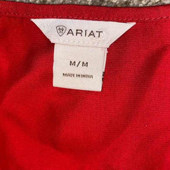 Ariat Red Blouse with Embellished Front - Picture 2 of 3
